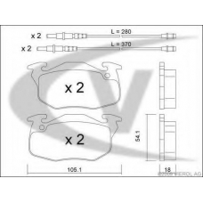 V22-0065 VEMO/VAICO Комплект тормозных колодок, дисковый тормоз