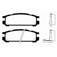 J PP-701AF JAPANPARTS Комплект тормозных колодок, дисковый тормоз