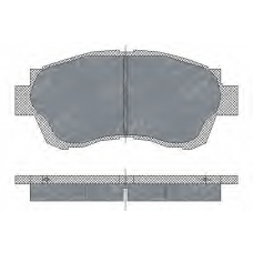 SP 209 PR SCT Комплект тормозных колодок, дисковый тормоз