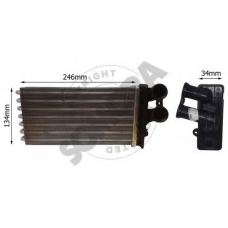 220750A SOMORA Теплообменник, отопление салона