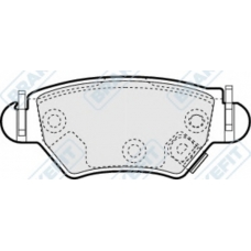 PD3123 APEC Комплект тормозных колодок, дисковый тормоз