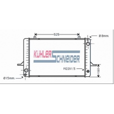 1803601 KUHLER SCHNEIDER Радиатор, охлаждение двигател