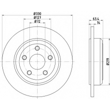 MDC2683 MINTEX Тормозной диск