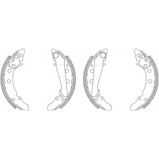 8DB 355 003-341 HELLA Комплект тормозных колодок