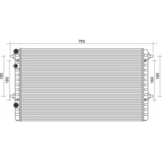 350213105200 MAGNETI MARELLI Радиатор, охлаждение двигателя
