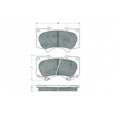 PF1496 PROCODIS FRANCE Комплект тормозных колодок, дисковый тормоз
