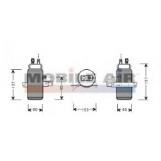 4700D043 VAN WEZEL Осушитель, кондиционер
