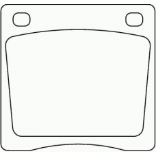 MDB1107 MINTEX Комплект тормозных колодок, дисковый тормоз