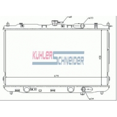 5200321 KUHLER SCHNEIDER Радиатор, охлаждение двигател