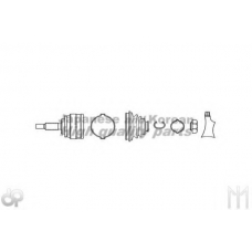 TO-2109I ASHUKI Шарнирный комплект, приводной вал