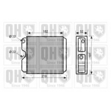 QHR2233 QUINTON HAZELL Теплообменник, отопление салона