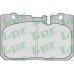 05P702 LPR Комплект тормозных колодок, дисковый тормоз