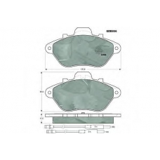 GDB956 TRW Комплект тормозных колодок, дисковый тормоз