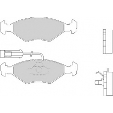 FD6761A NECTO Комплект тормозных колодок, дисковый тормоз