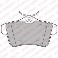 LP2180 DELPHI Комплект тормозных колодок, дисковый тормоз