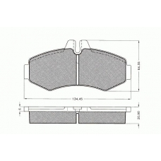 7.509 PEX Комплект тормозных колодок, дисковый тормоз