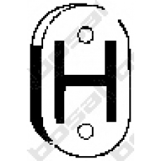 255-622 BOSAL Резиновые полоски, система выпуска