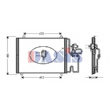 182011N AKS DASIS Конденсатор, кондиционер