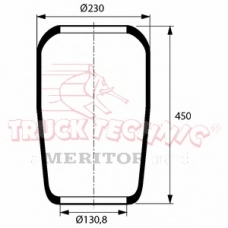 TT23.09.012 TruckTechnic Кожух пневматической рессоры