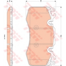 GDB1834 TRW Комплект тормозных колодок, дисковый тормоз