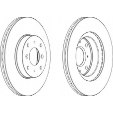 DDF201-1 FERODO Тормозной диск