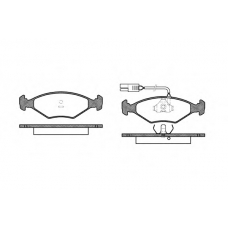 P3813.02 WOKING Комплект тормозных колодок, дисковый тормоз