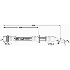FBH7240 FIRST LINE Тормозной шланг