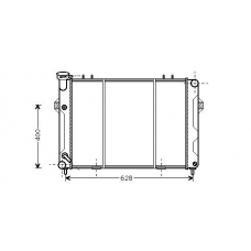 JE2008 AVA Радиатор, охлаждение двигателя