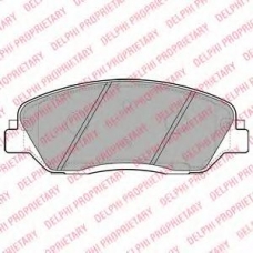 LP2048 DELPHI Комплект тормозных колодок, дисковый тормоз