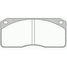 JCA 278.00 REMSA Комплект тормозных колодок, дисковый тормоз