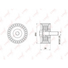 PB-3012 LYNX Ролик ремня грм lada
