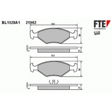 BL1528A1 FTE Комплект тормозных колодок, дисковый тормоз