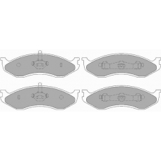 657 SIMER Комплект тормозных колодок, дисковый тормоз