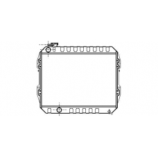VW2088 AVA Радиатор, охлаждение двигателя