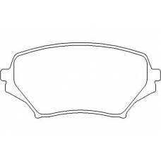 MDB2771 MINTEX Комплект тормозных колодок, дисковый тормоз