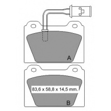 832200 Vema Комплект тормозных колодок, дисковый тормоз