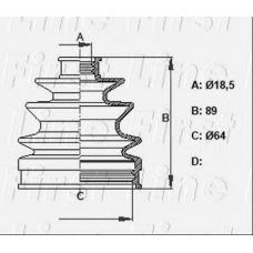 FCB6378 FIRST LINE Пыльник, приводной вал
