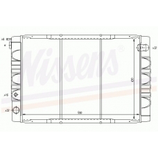 65495 NISSENS Охладитель, охлаждение двигателя