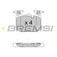 BP3522 BREMSI Комплект тормозных колодок, дисковый тормоз