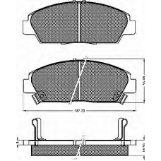 10352 BSF Комплект тормозных колодок, дисковый тормоз