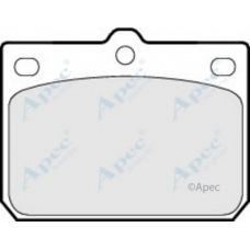PAD158 APEC Комплект тормозных колодок, дисковый тормоз