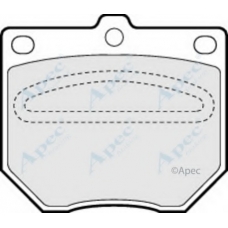 PAD456 APEC Комплект тормозных колодок, дисковый тормоз