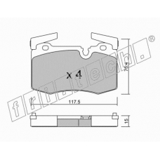 846.0 fri.tech. Комплект тормозных колодок, дисковый тормоз