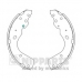 J3503051 NIPPARTS Комплект тормозных колодок