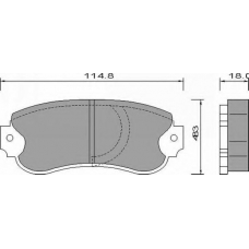 AC653881D AC Delco Комплект тормозных колодок, дисковый тормоз