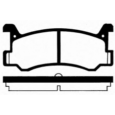 J PP-699AF JAPANPARTS Комплект тормозных колодок, дисковый тормоз