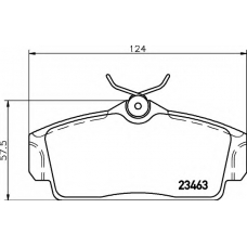 8DB 355 018-441 HELLA Комплект тормозных колодок, дисковый тормоз