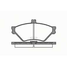 0574 00 KAWE Комплект тормозных колодок, дисковый тормоз