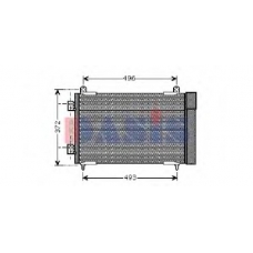 162011N AKS DASIS Конденсатор, кондиционер