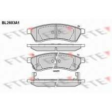 BL2603A1 FTE Комплект тормозных колодок, дисковый тормоз